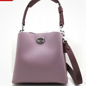 Coach Willow Bucket Bag - Faded Purple/Burgundy